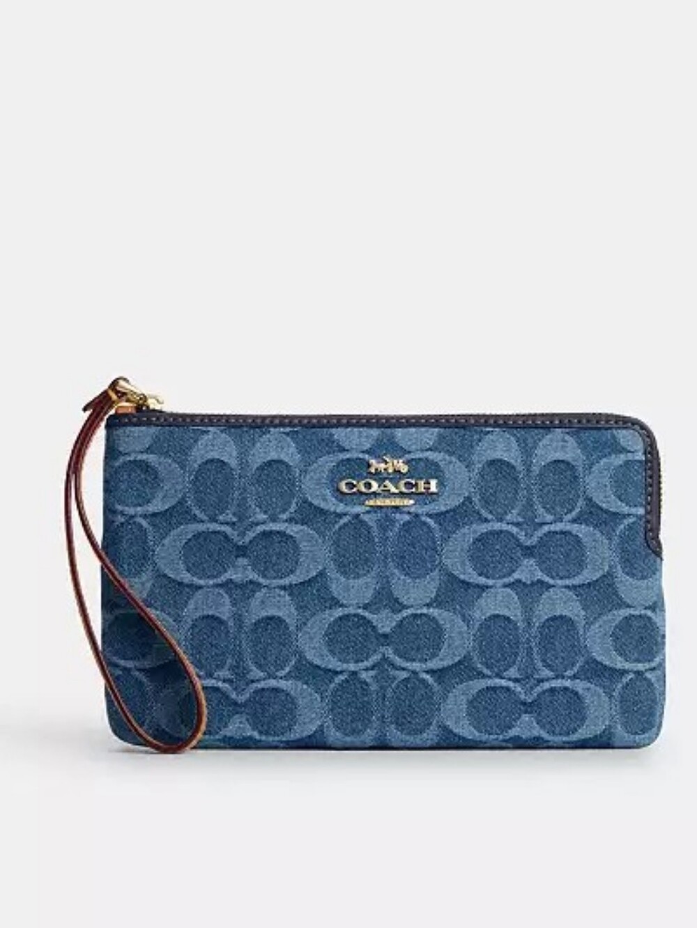 Coach Large Corner Zip Wristlet NIP